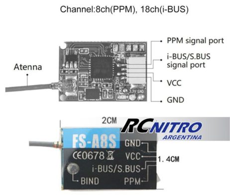 FlySky FS-i6X + FS-A8S - Imagen 8